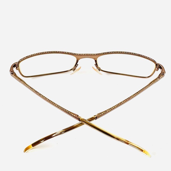 Dior Gold with Crystals Optical Frame-Christian Dior - Picture 5 of 5